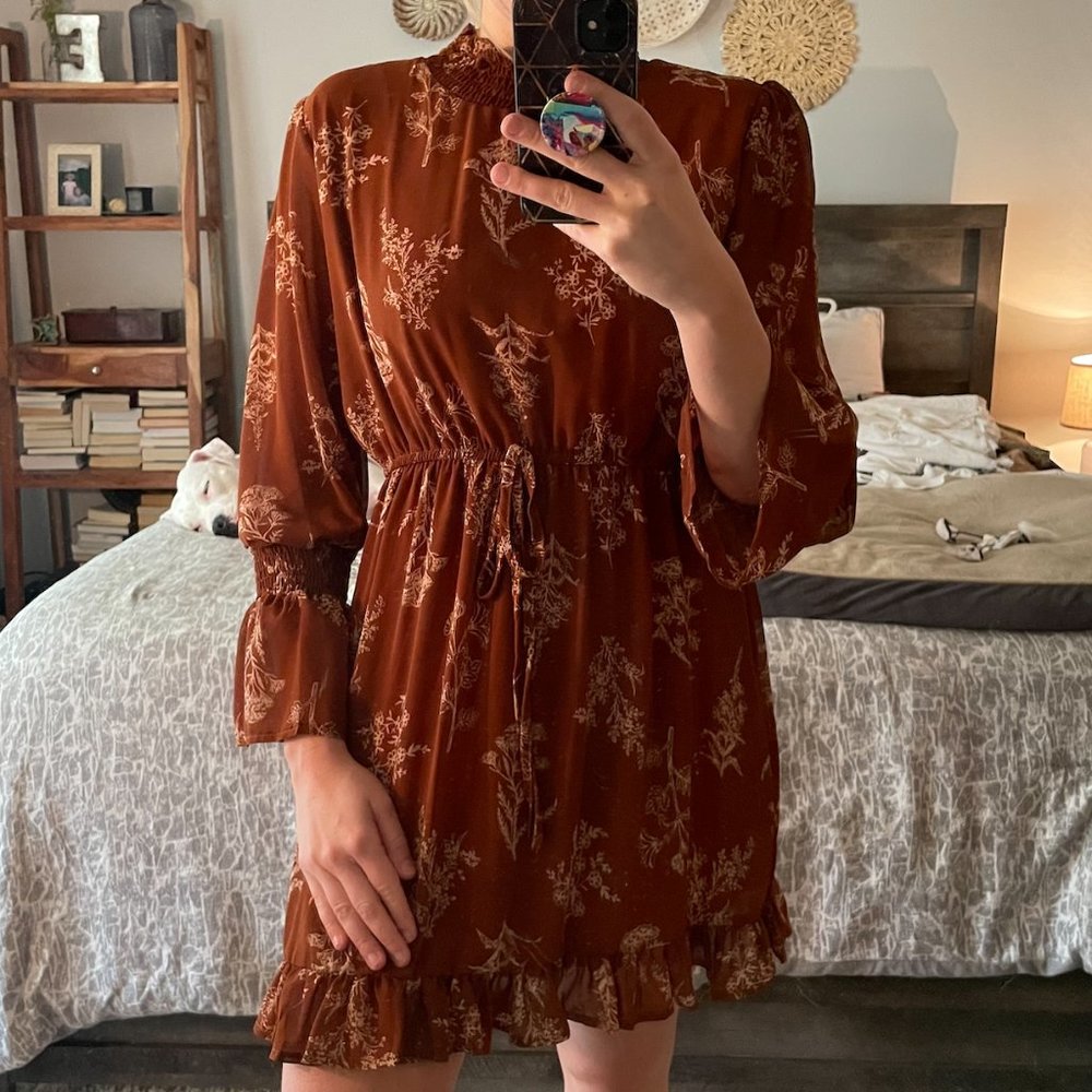long-sleeved dress